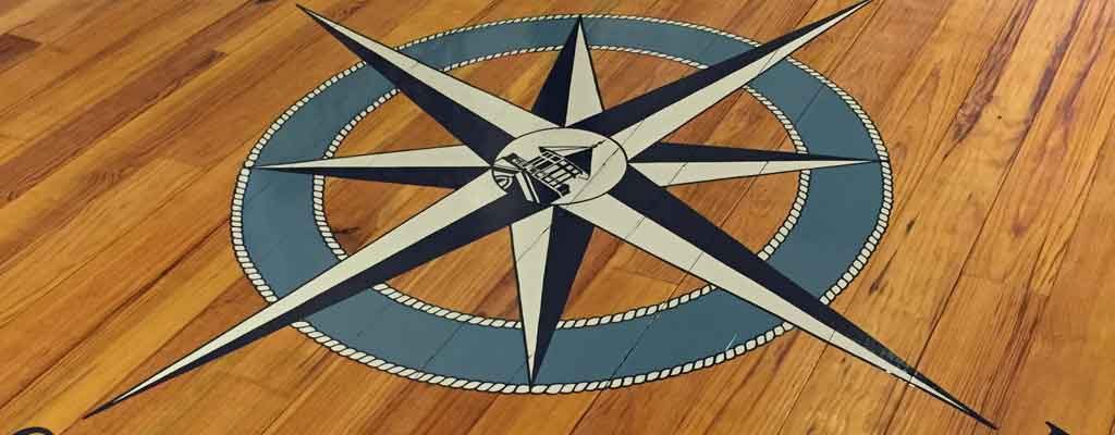 Compass on Floor